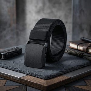 Men Casual Military Tactical Army Adjustable Quick Release Belts Pants Band