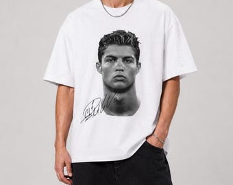 Maglietta CR7 Ronaldo, maglietta da calcio del Portogallo, maglietta grafica vintage da calcio, maglietta oversize streetwear, regalo per i fan, stile Cristiano