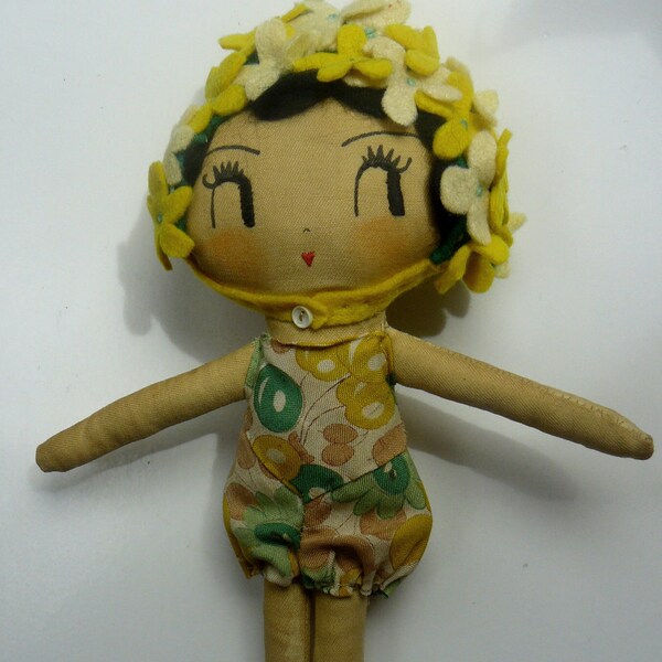 Synchronized Swimmer. One-of-a-kind handmade art doll