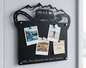 Personlig magnettavla för husbil | Anpassad fotodisplay för bilresor, dekor för husbilsliv