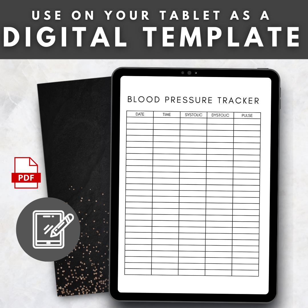 Bp Tracking Cards.pdf Blood Pressure Tracker Printable Minimalist BP Log Table Daily Blood ...