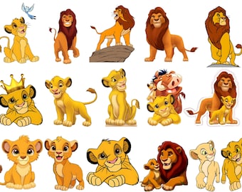 Il Re Leone SVG Mega, Simba Svg per Cricut, Il Re Leone Png, Hakuna Matata Svg per magliette, File Svg a strati, Clipart del Re Leone, Baby Simba Png