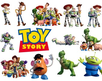 Toy Story Png Watercolor Clipart Bundle / Toy Story acquerello stampabile, Woody, Jessie, Rex, Buzz Lightyear acquerello / DOWNLOAD IMMEDIATO