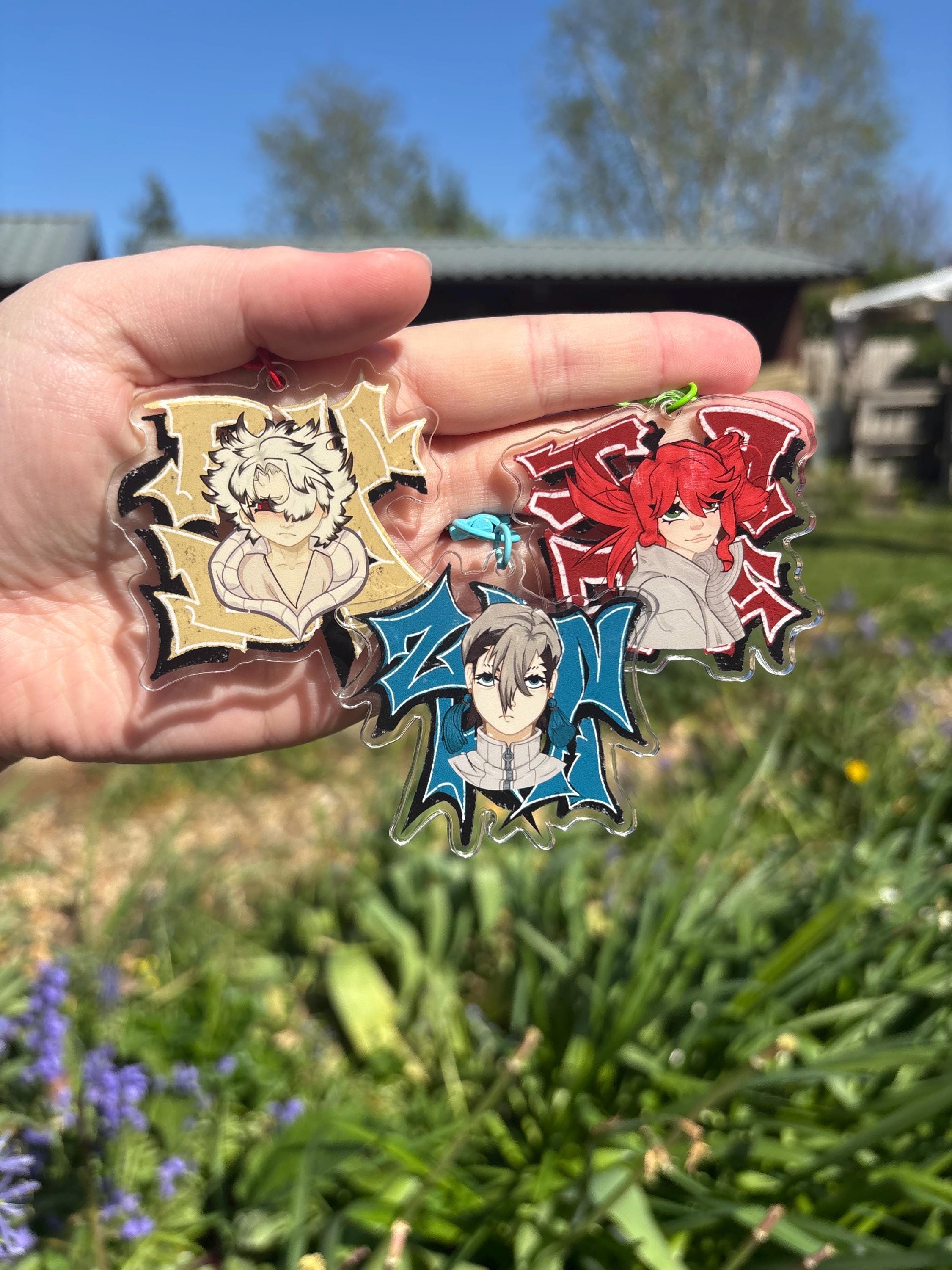 Zanka Keychain GACHIAKUTA || Rudo, Zanka & Riyo || Acrylic Keychain - Etsy