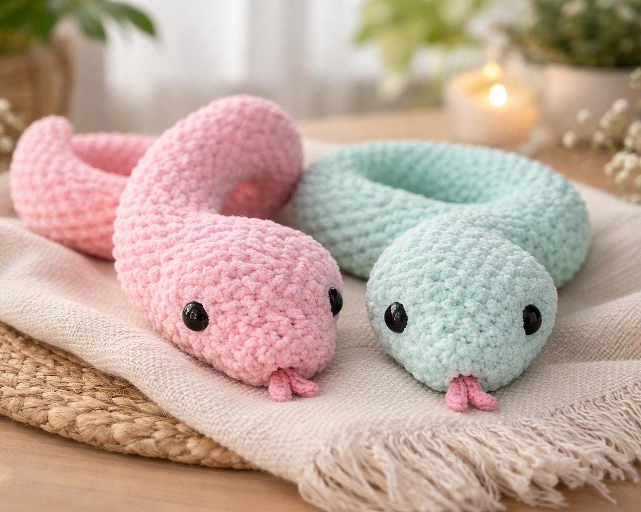 39 Plushie Crochet Patterns for Soft, Cuddly Amigurumi Makes 21 Snake Crochet Pattern Amigurumi Plush Toy
