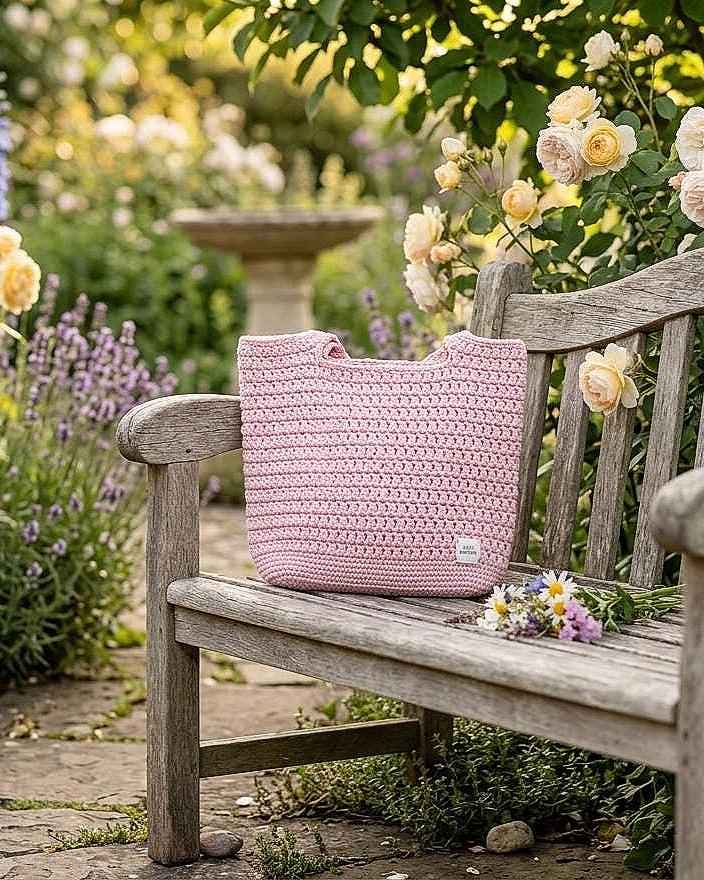 Beginner Crochet Tote Bag Pattern PDF | Easy Market Bag Crochet Pattern ...