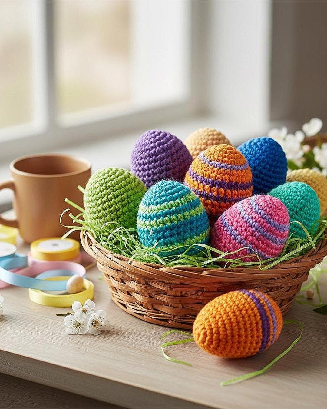 Easter Egg Crochet Pattern PDF | Beginner Amigurumi Spring Decor ...