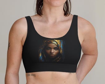 Teal Zen Diva scoop bralette