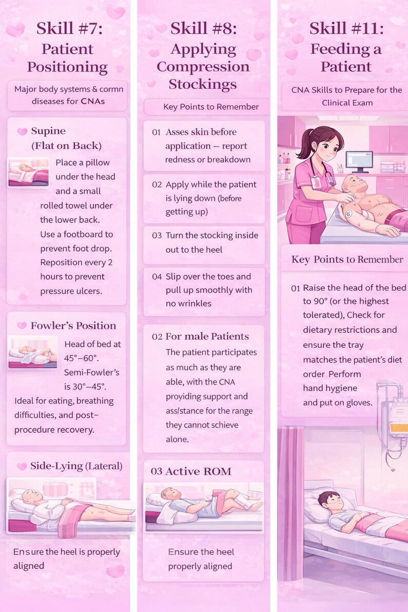 CNA Exam Flashcards | Certified Nursing Assistant Test Prep (instant ...