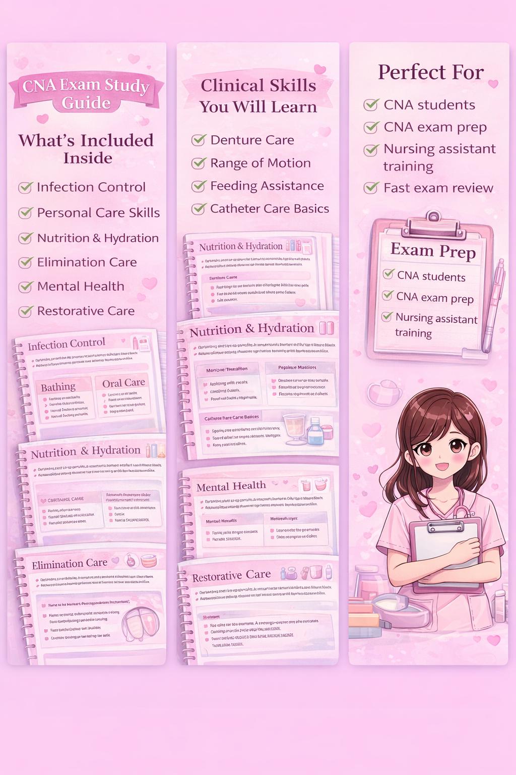 CNA Exam Flashcards | Certified Nursing Assistant Test Prep (instant