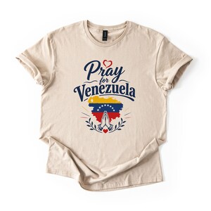 Pray for Venezuela Shirt, Faith Inspired Patriotic Tee for Venezuelan Supporters and Prayer Groups image 4