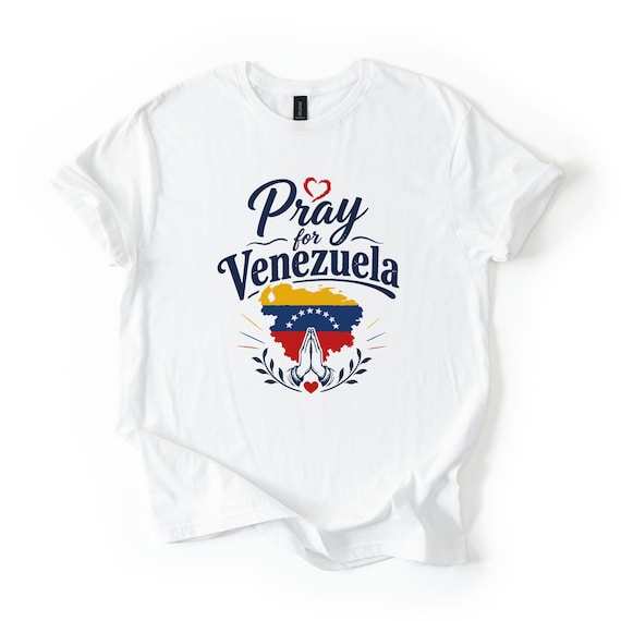 Pray for Venezuela Shirt, Faith Inspired Patriotic Tee for Venezuelan Supporters and Prayer Groups