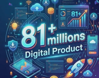 Paquete de más de 81 millones de productos digitales / Plantillas PLR MRR Cursos Libros electrónicos Gráficos Mega Pack
