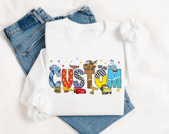 Disneyland Cars Personalized Name Shirt, Cars Matching Shirt, Group Disneyland Shirts, Cars Birthday Shirt, McQueen Custom Shirt
