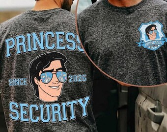 Dark Princess Security Comfort Color Shirt, Prince Eric Princess Security Shirt, Disneyland Trip Shirt 2026