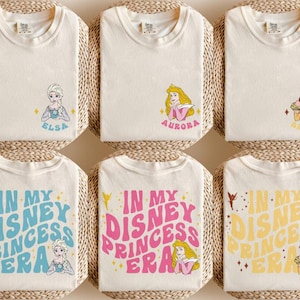 Retro Disneyland Princess Shirt, In My Disneyland Princess Era Shirt, Disneyworld Girls Tee, Disneyland Vacation Tee, Princess Matching Tee image 1