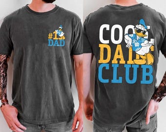 Donald Duck #1 Dad Dads Club T-Shirt, Comfort Colors Vintage Tee