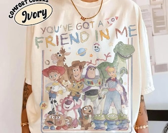 Comfort Colors Retro Toy Story 1995 Shirt, Woody Buzz Pixar Fest, You've Got A Friend In Me Shirt, WDW Disneyland Family Trip Shirt 2026