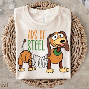 ABS Of Steel Slinky Dog Shirt Toy Story Funny Shirt Great Disneyland Gift Ideas Men Women image 1