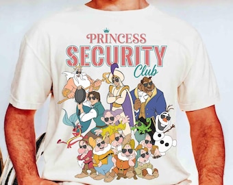 Vintage Disneyland Princess Security Club Shirt, BoyFriend Father's Day Disneyland Matching Tee, Gift For Him, Daddy Daughter