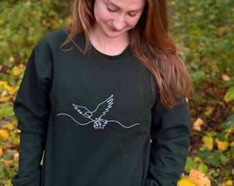 Raptor Stories Embroidered Eagle Sweatshirt
