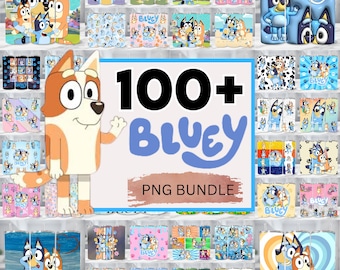 100+ niedlicher Hund Tumbler Wrap, 20 Unzen süßer Hund Tumbler Wrap Bundle, 20 oz Tumbler PNG Design, Bluey Hund Tumbler Wrap, süße Hund Tumbler Bundle