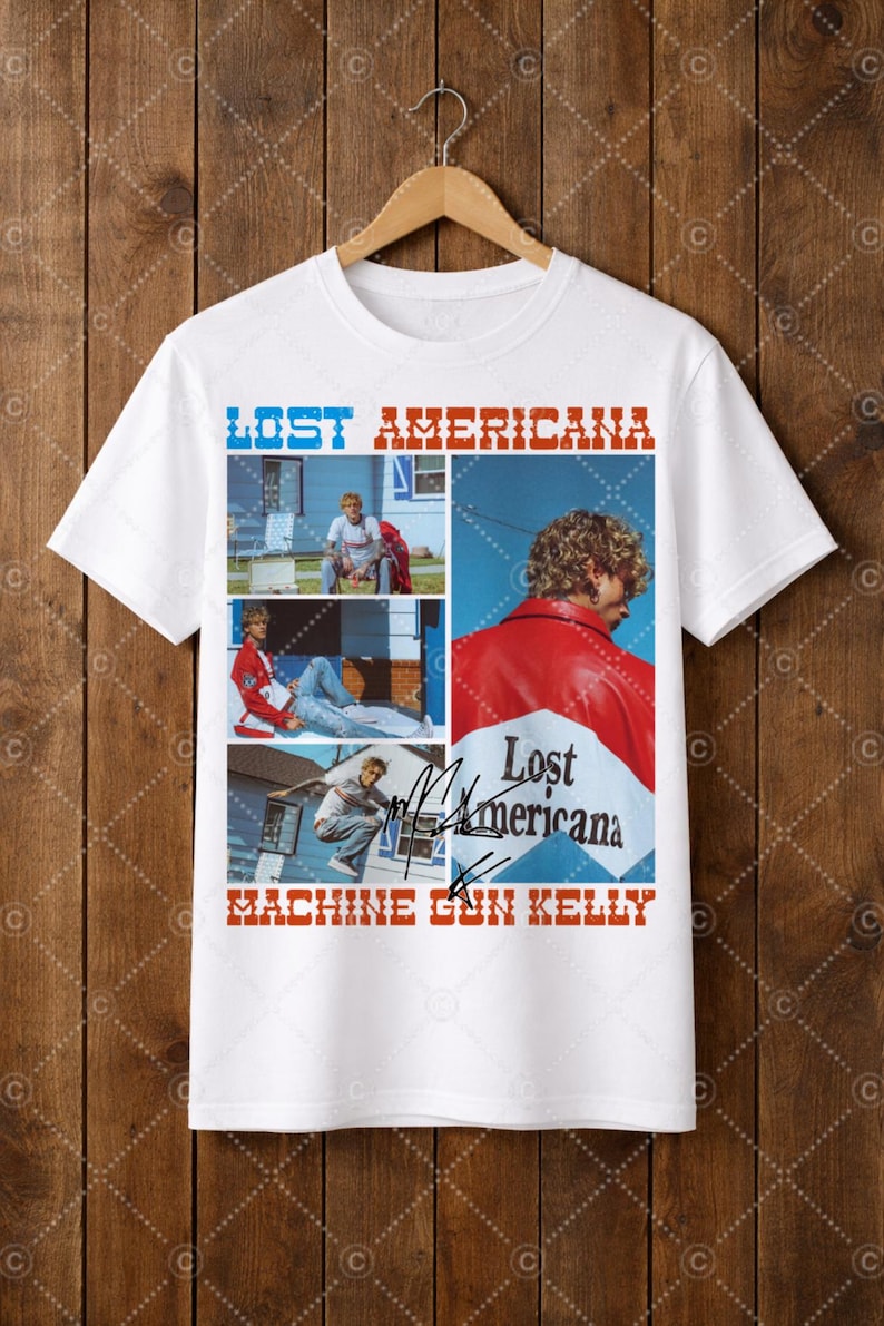 MGK png-fil: Maskingevär Kelly-design, Lost Americana png (digital nedladdning) bild 4