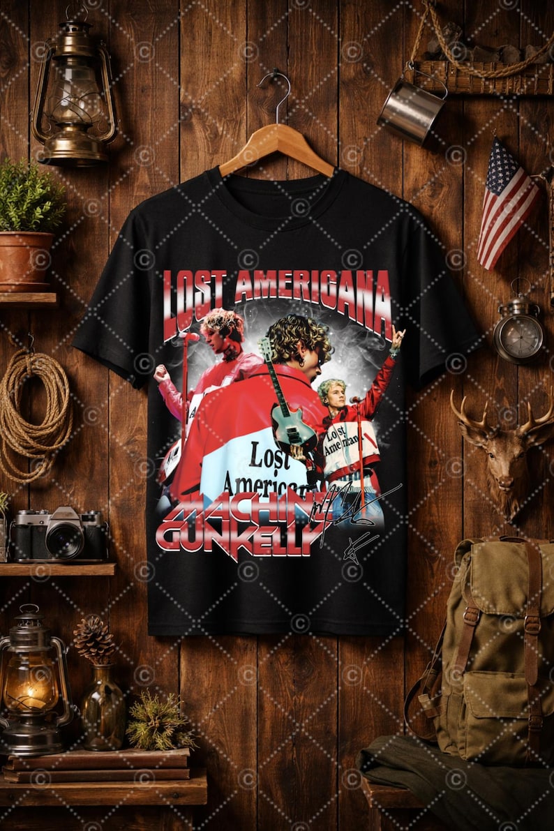 MGK png-fil: Maskingevär Kelly-design, Lost Americana png (digital nedladdning) bild 3