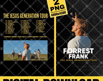 Archivo PNG de Forrest Frank: Diseño de la Generación de Jesús 2026 (Descarga digital)