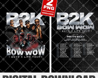 B2K Png-fil: Boys 4 Life Tour 2026 Design (digital nedladdning)