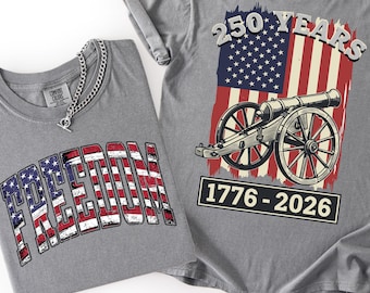 Double Sided 1776 Shirt, 250 Years of Freedom Tee, Revolutionary War Cannon, USA 250th Anniversary, 4th of July 2026, Historical Patriot