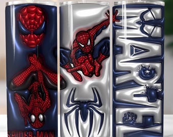 Spiderman Tumbler Wrap, 20 OZ Action Hero Design (Digital Download)