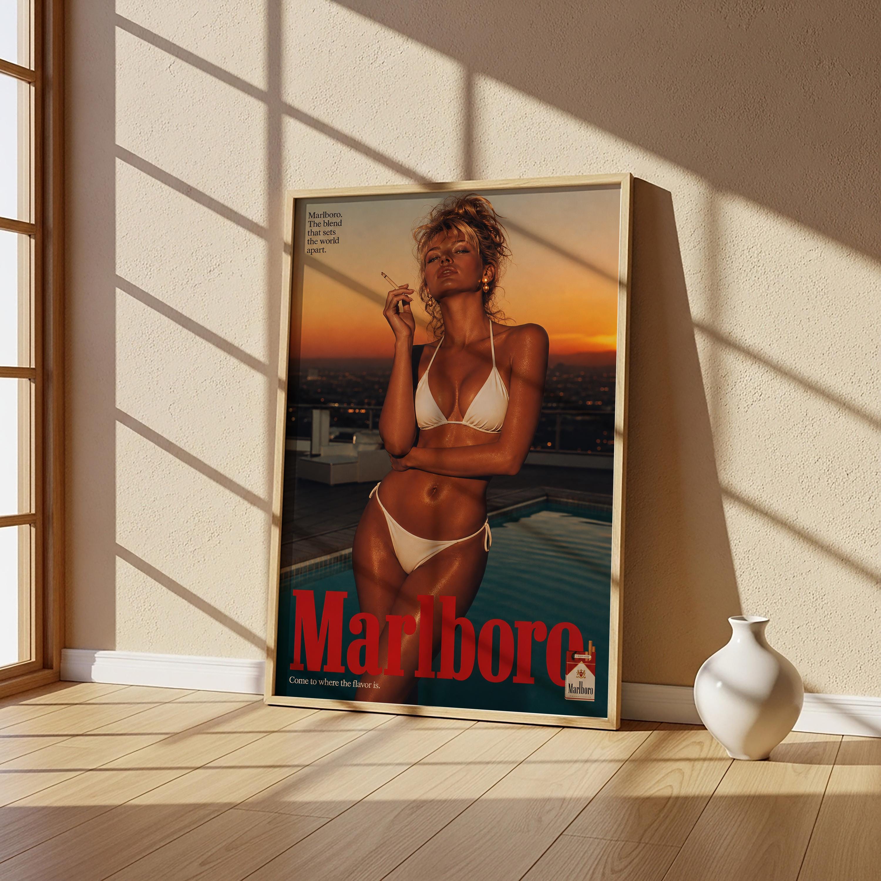 Vintage Marlboro Bikini Poster