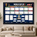 2026 World Cup Schedule Poster, Soccer Bracket Chart, Football Fixtures Wall Art product logo