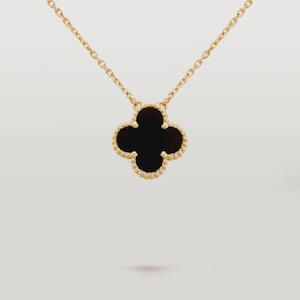 Gold-Tone Clover Necklace - Lucky Charm Pendant