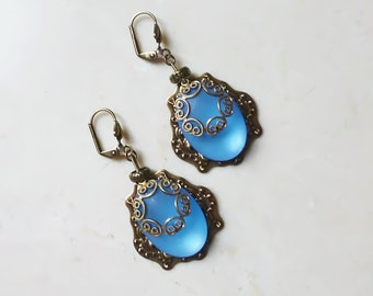 Earrings - Blue Light