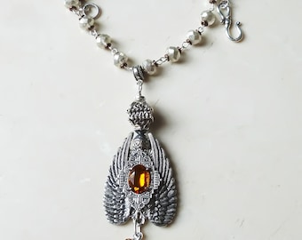 Necklace - Silver and Crystal