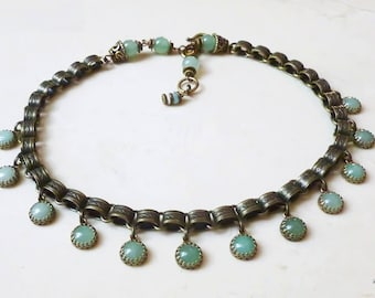 Necklace - Dancing Green
