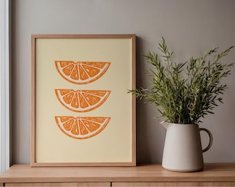 Orange Slice Poster | Kitchen Illustration