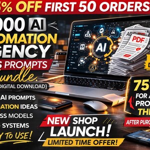 AI Automation Agency Ideas Bundle, 10,000 Prompts for Business Services (Digital Download) image 9