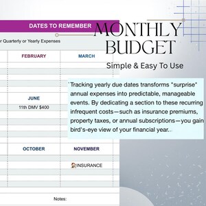 Ultimative Anfänger Budget Vorlage | Google Sheets & Excel Monatliche Tabelle und Debt Tracker Bild 6