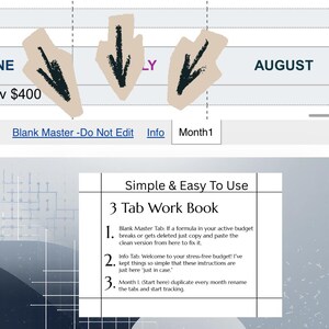 Ultimative Anfänger Budget Vorlage | Google Sheets & Excel Monatliche Tabelle und Debt Tracker Bild 8