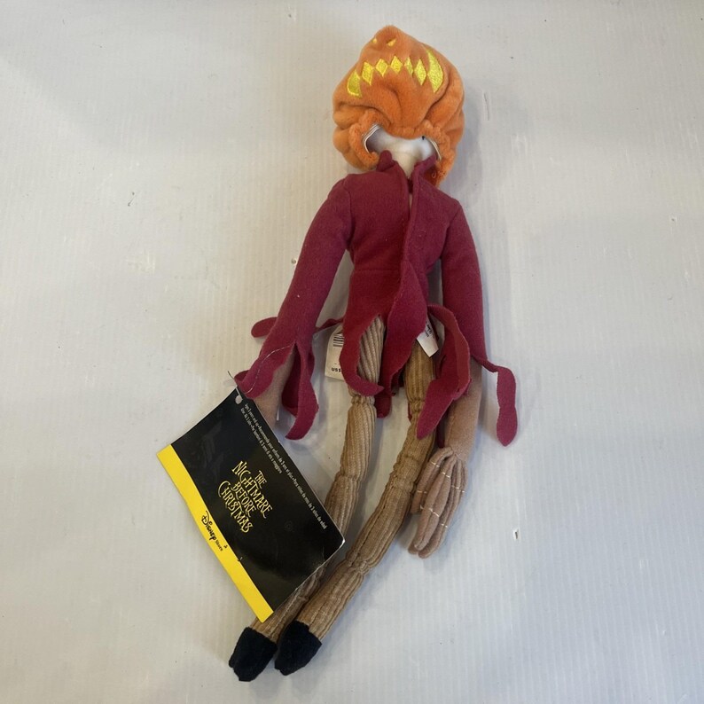VTG 3 Disney The Nightmare Before Christmas Jack Pumpkin King Sally 13" Bean Bag image 2