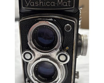 Yashica Ma Twin Lens Reflex Clean – 80 mm Yashinon Copal MXV con estuche de cuero