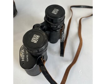 Binocolo vintage Oculus Hoya 8x30 con custodia originale in pelle.