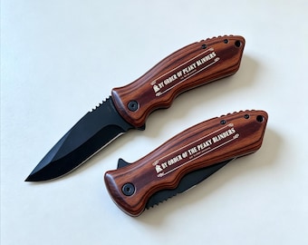 Personalized Folding Knife Engraved Wood Handle Pocket Knife Custom Name Gift for Men Camping Hiking Groomsmen Gift Outdoor Tool
