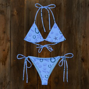 Dockside Jockey Set | Blue Western Design Bikini | Women's Swimsuit