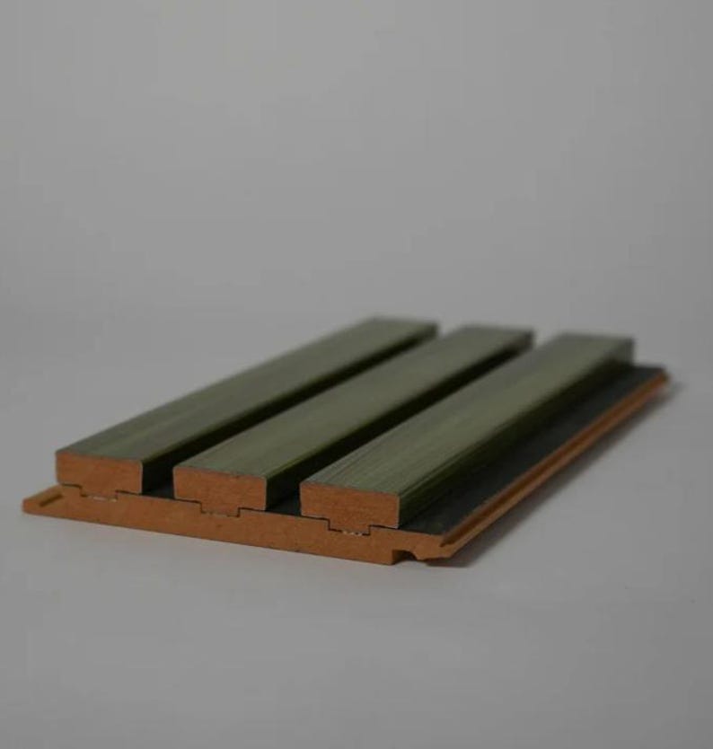 Mdf Cladding Parts European Glossy MDF Slat Wall Panels, Modern Interior Cladding, Verde ...
