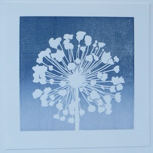 Woodblock Print: Allium Seedhead image 2