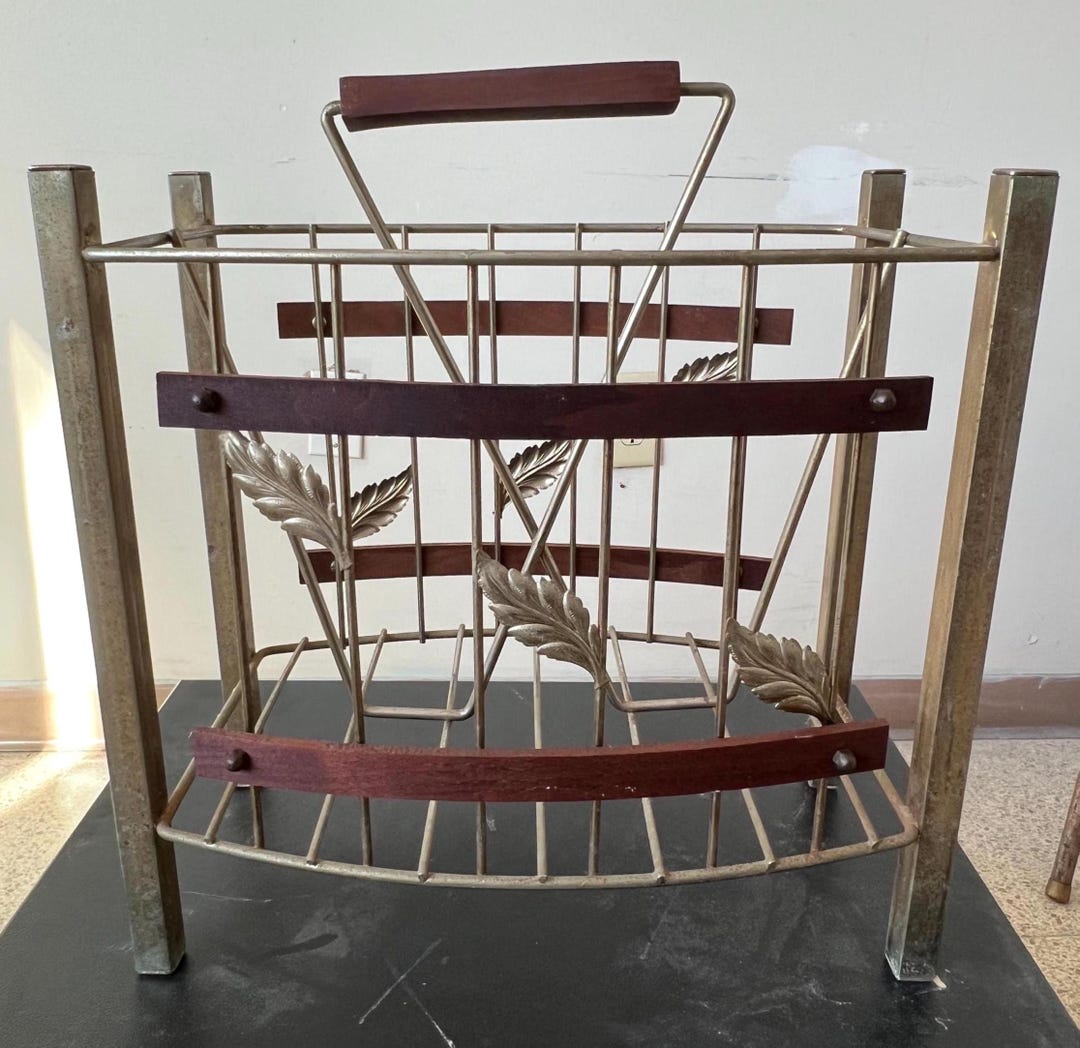 Mid Century Modern Magazine Rack - Etsy